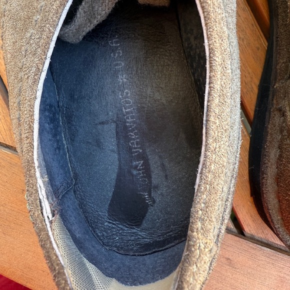John Varvatos Suede Leather Oxford Dress Shoes Casual Brown Shoes Size 8.5M - Picture 5 of 7